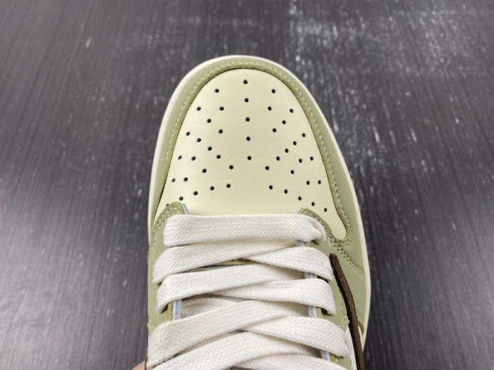 Travis Scott x Air Jordan 1 Low White/Green/Brown DM7866 603
