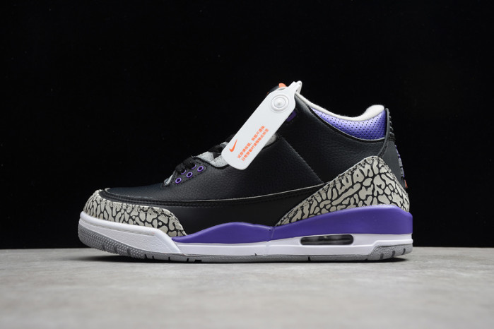 Air Jordan 3 Retro Black Court Purple CT8532-050
