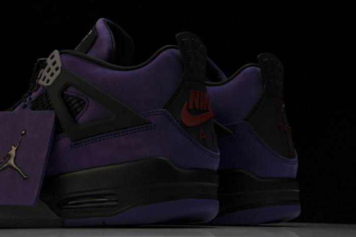 Travis Scott x Air Jordan 4 Retro Purple   AJ4-766296