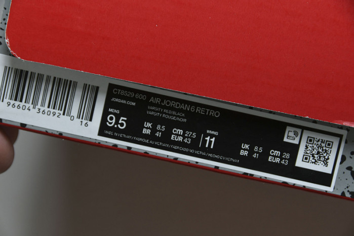 Air Jordan 6 "Toro"  CT8529-600