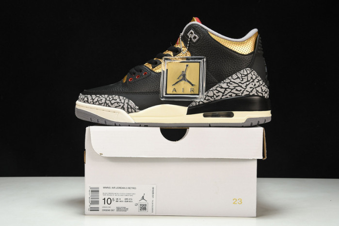 Air Jordan 3 Retro "Black Gold"   CK9246-067