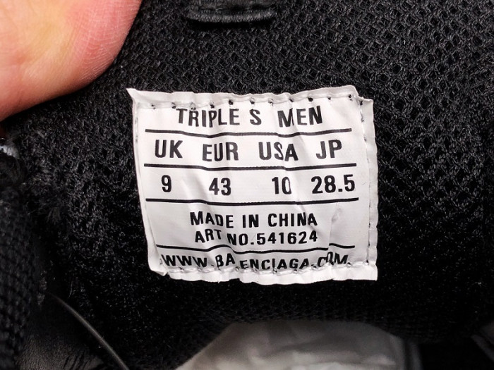 BLCG Sneaker Triple.s.Gomma "Black" 541624 W0901 1000