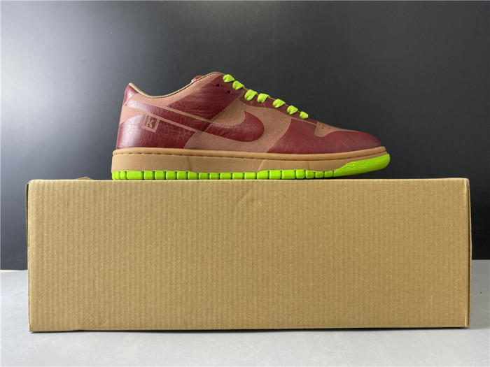 Nike Dunk Low 1-Piece  Varsity Red Chartreuse 311611-661