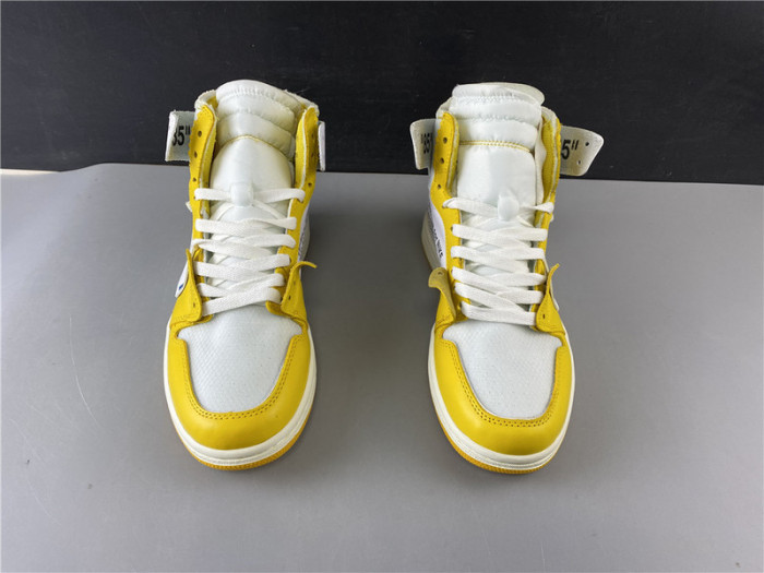 AIR JORDAN 1 X OF NRG WHITE YELLOW AQ0818 149