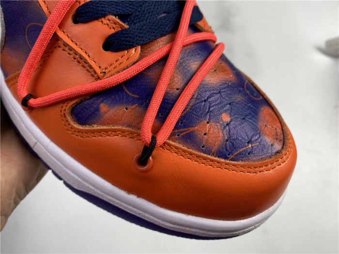 OF x Nike SB Dunk Low Orange Perple White  CT0856-801