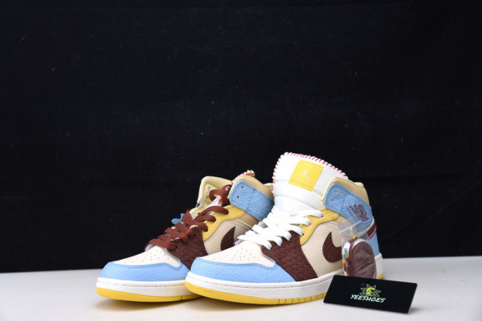 Maison Chateau Rouge x Air Jordan 1 High Mid  Fearless CU2803-200